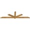 Ekena Millwork Kennewick Rough Sawn Timber Gable Bracket, Western Red Cedar, 84"W x 24"H x 2"D x 4"F, 7/12 Pitch GBW084X24X0204KEN00RWR - alternate 3